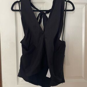 Loft Sleeveless V-Neck Open Back Halter Top NWT XL